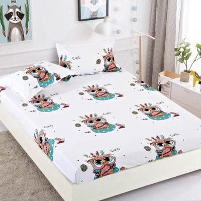 Husa de Pat din Finet cu Elastic si 2 Fete de Perna pentru Saltea de 180 x 200 cm, Jojo Home – HF18