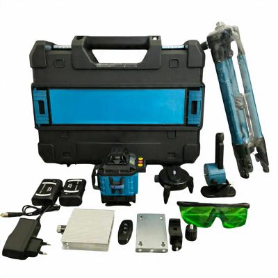 Nivela Laser 16 Linii 4D, 2 Acumulatori, Autonivelare 360°, Afișaj Digital, Laser Verde