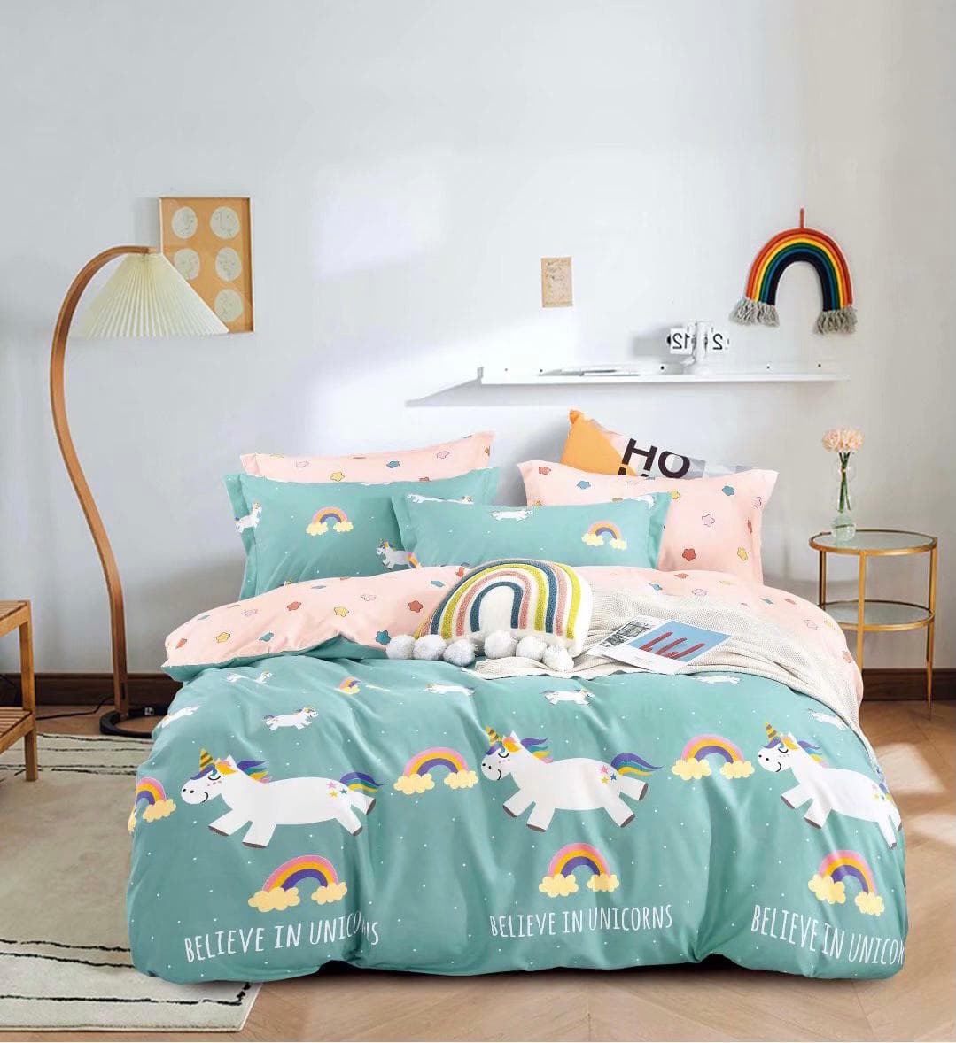 Lenjerie pat 1 Persoana, Bumbac Finet Superior, 4 Piese – Jojo Design – CL15