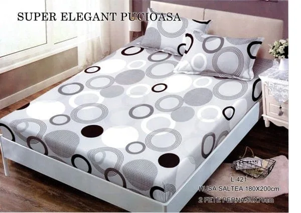 Husa Finet cu elastic si 2 fete de perna pentru saltea de 180 x 200 cm – HF1