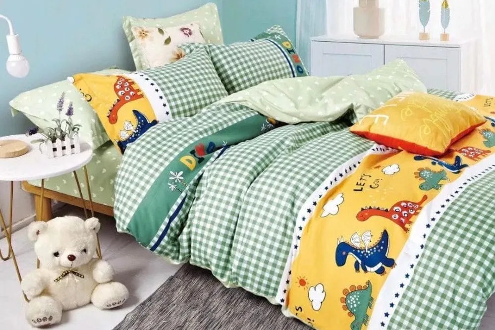 Lenjerie pat 1 Persoana, Bumbac Finet Superior, 4 Piese – Jojo Design – CL16