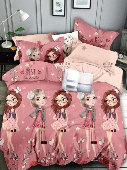 Lenjerie pat 1 Persoana, Bumbac Finet Superior, 4 Piese – Jojo Design – CL20