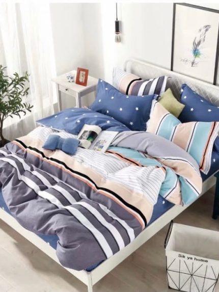 Lenjerie pat 1 Persoana, Bumbac Finet Superior, 4 Piese – Jojo Design – CL11