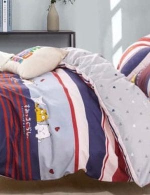 Lenjerie pat 1 Persoana, Bumbac Finet Superior, 4 Piese – Jojo Design – CL8