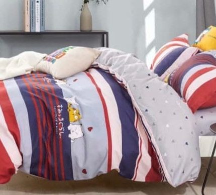 Lenjerie pat 1 Persoana, Bumbac Finet Superior, 4 Piese – Jojo Design – CL8