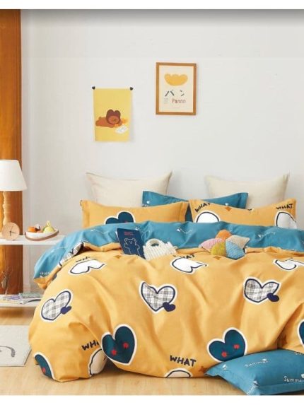 Lenjerie pat 1 Persoana, Bumbac Finet Superior, 4 Piese – Jojo Design – CL14