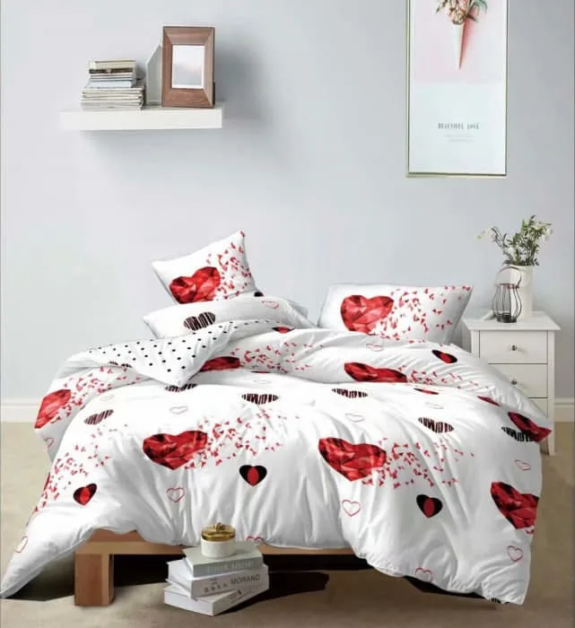 Lenjerie pat 1 Persoana, Bumbac Finet Superior, 4 Piese – Jojo Design – CL6