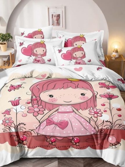 Lenjerie de pat 3D Premium, Finet cu 2 Fete, 6 Piese-FNJ4