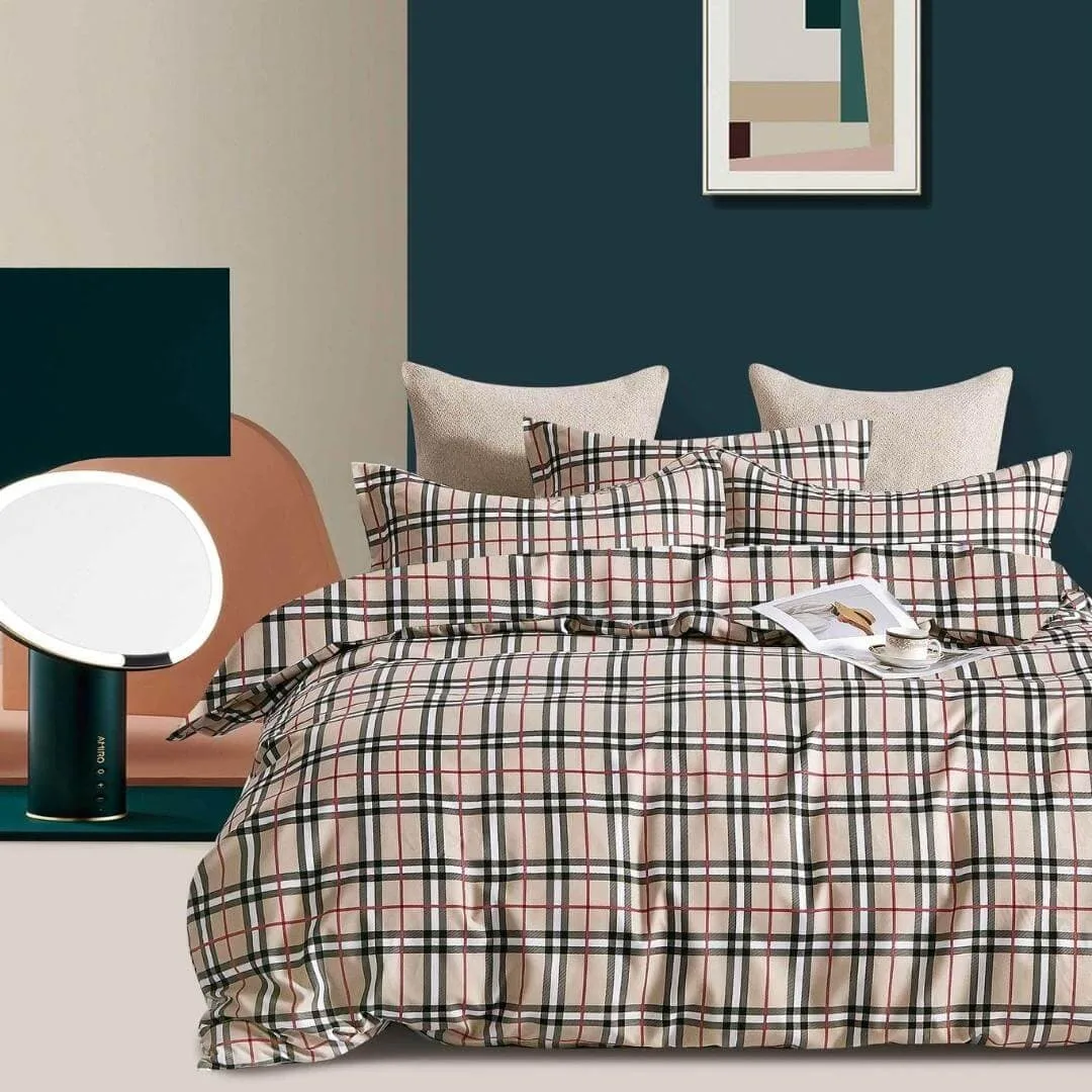 Lenjerie BUMBAC FINET, 6 piese, JOJO Home, Crem carouri FYN12