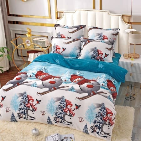306380706_1492526397928857_8620567062786524276_n Lenjerie Cocolino cu Mos Craciun, Pat Dublu 6 piese Jojo Home - imagine 1