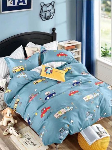 Lenjerie pat 1 Persoana, Bumbac Finet Superior, 4 Piese – Jojo Design – CL26