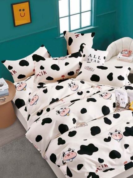 Lenjerie pat 1 Persoana, Bumbac Finet Superior, 4 Piese – Jojo Design – CL27