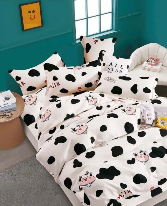 Lenjerie pat 1 Persoana, Bumbac Finet Superior, 4 Piese – Jojo Design – CL27