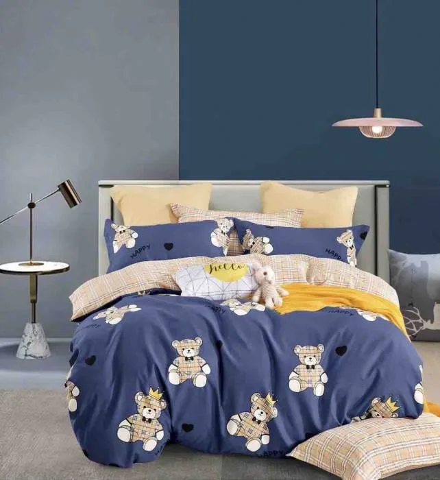 Lenjerie pat 1 Persoana, Bumbac Finet Superior, 4 Piese – Jojo Design – CL28