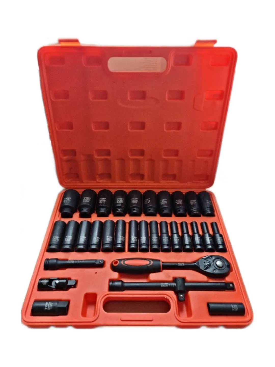 Trusa Chei Tubulare de Impact Lungi 1/2, 32 Piese, Top Helper