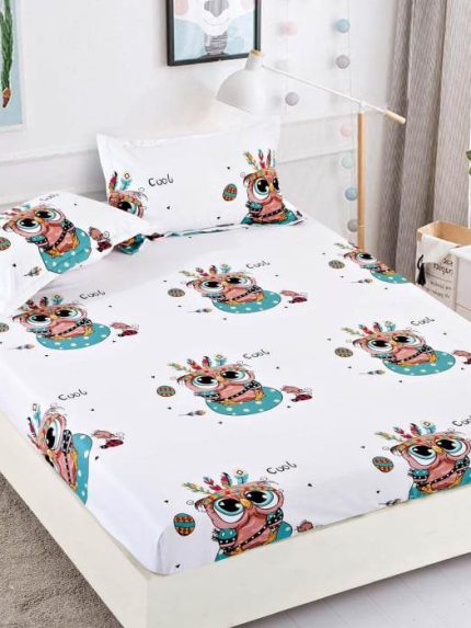 Husa de Pat din Finet cu Elastic si 2 Fete de Perna pentru Saltea de 180 x 200 cm, Jojo Home – HF18