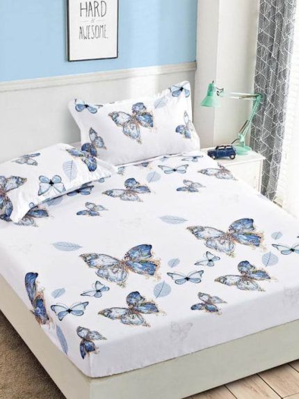 Husa de Pat din Finet cu Elastic si 2 Fete de Perna pentru Saltea de 180 x 200 cm, Jojo – HF26