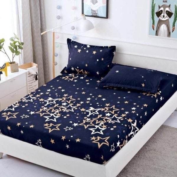 Husa de Pat din Finet cu Elastic si 2 Fete de Perna pentru Saltea de 180 x 200 cm, Jojo – HF27