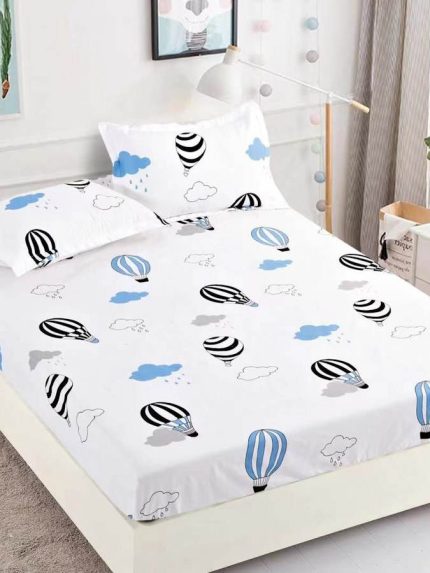 Husa de Pat din Finet cu Elastic si 2 Fete de Perna pentru Saltea de 180 x 200 cm, Jojo - HF23