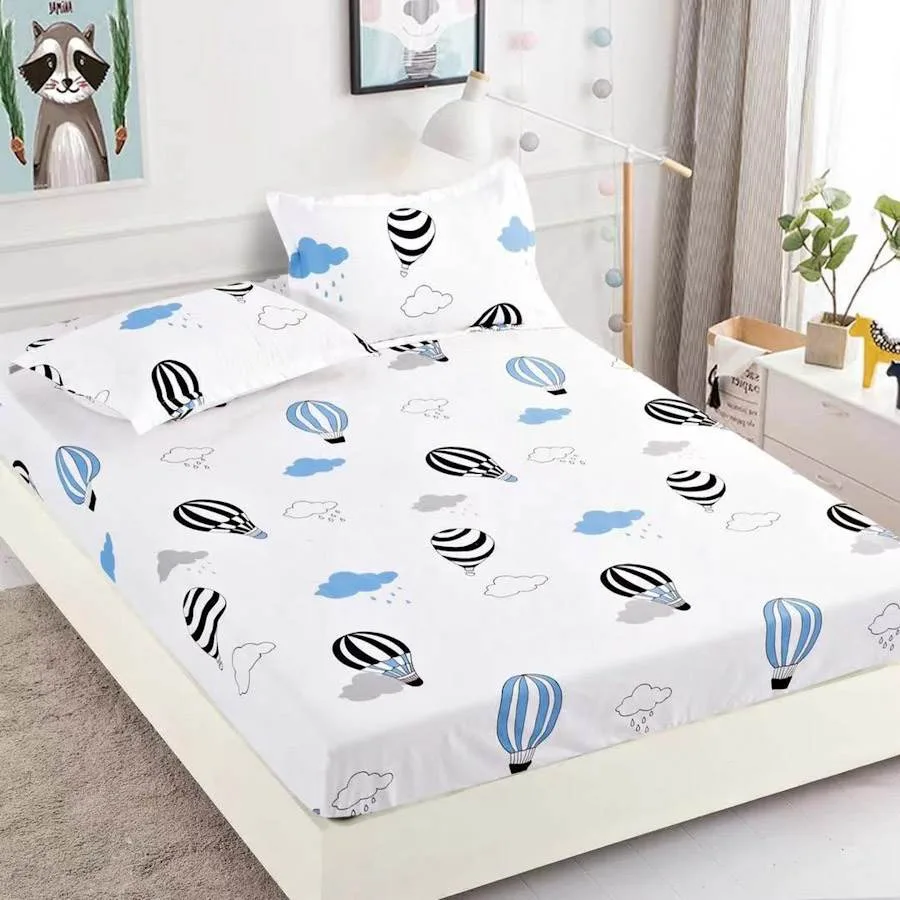 Husa de Pat din Finet cu Elastic si 2 Fete de Perna pentru Saltea de 180 x 200 cm, Jojo - HF23