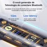 Casti Lenovo HT38, ear wireless, Bluetooth 5.0, Sport, reducere zgomot, TWS, Negru - imagine 8