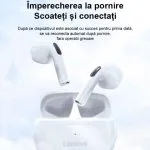 Casti Lenovo HT38, ear wireless, Bluetooth 5.0, Sport, reducere zgomot, TWS, Negru - imagine 6