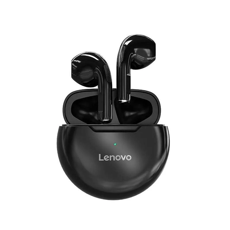Casti Lenovo HT38, ear wireless, Bluetooth 5.0, Sport, reducere zgomot, TWS, Negru