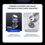 Casti Lenovo HT38, ear wireless, Bluetooth 5.0, Sport, reducere zgomot, TWS, Negru - imagine 5