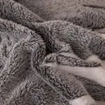 Lenjerie Cocolino 1 Persoana, Super Pufoasa, 4 piese, Jojo Home, Gri, Pisici - imagine 4