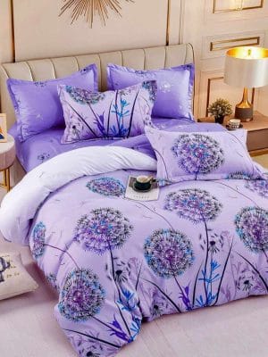 Lenjeria din finet 6 piese cu elastic este un set complet de lenjerii de pat