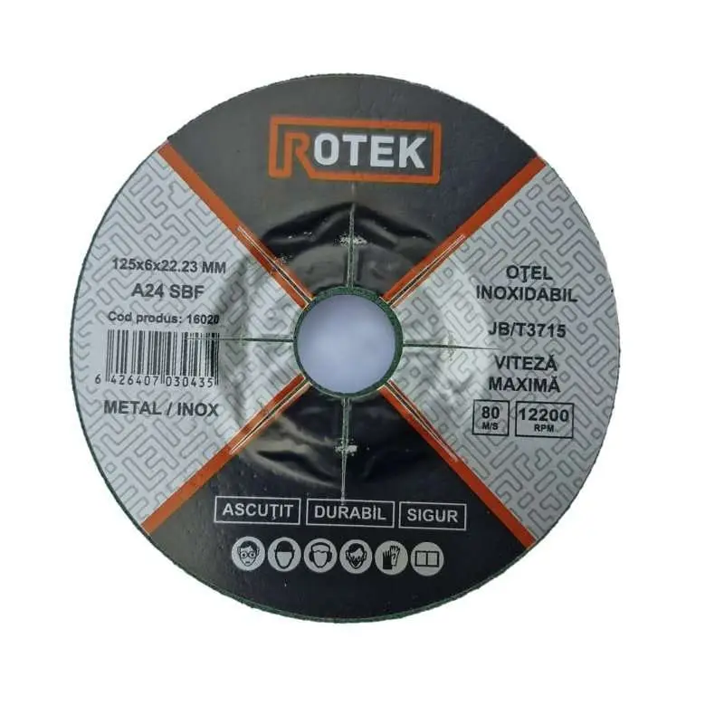 Un disc abraziv pentru polizat metal sau inox cu dimensiunile de 125x6x22 mm este un accesoriu utilizat pentru prelucrarea materialelor metalice.