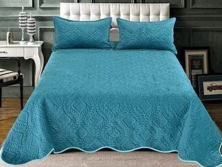 Cuvertura matlasata, 3 piese, 220x240cm, culoarea Vernil CV1